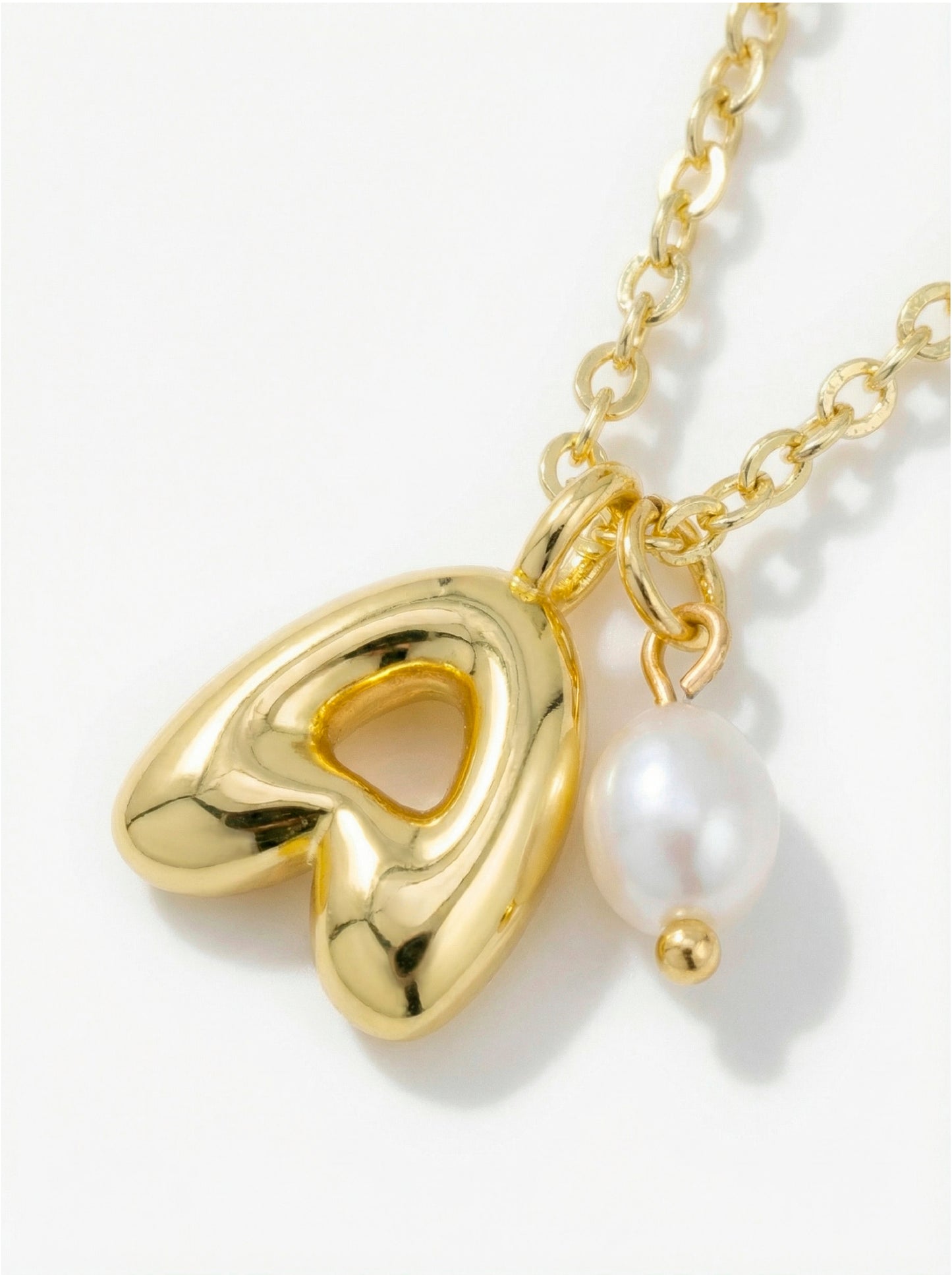 Mini Pearl Initial Necklace